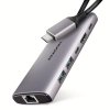 AXAGON HMC-6G2L Wieloportovy hub USB 6in1, 10Gbps, 2xUSB-A, 1xUSB-C, HDMI 4K^60Hz, PD 100W, GLAN, 15cm USB-C kabel